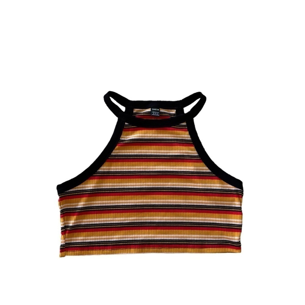 SHEIN Multi Color Ribbed Tank Top